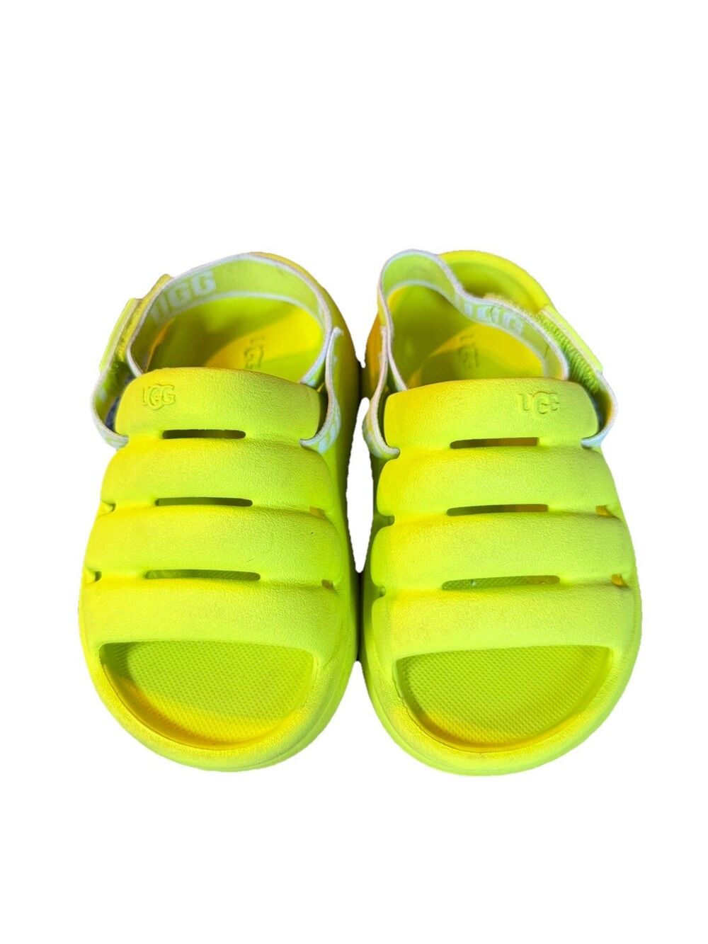UGG Sandals Kids Size T 8 Sport Yeah Slide Strap Key Líme